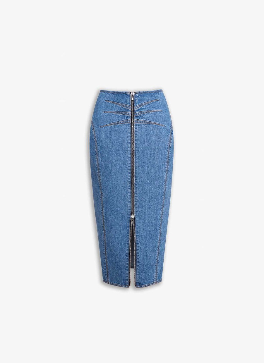 Klar Til-At Baere Alaïa | Denim Blyantnederl