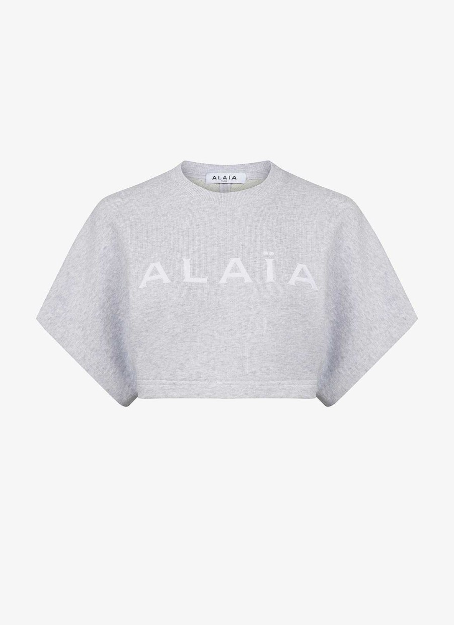 Klar Til-At Baere Alaïa | Kort Sweatshirt I Bomuld