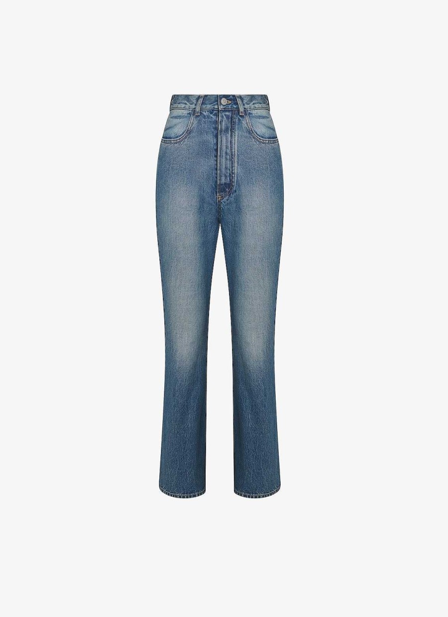 Klar Til-At Baere Alaïa | Denim Bootcut Jeans