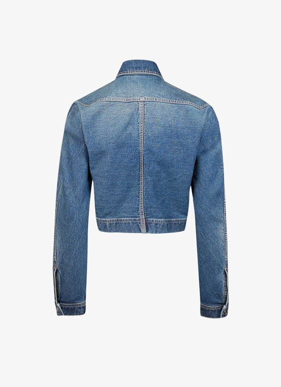 Klar Til-At Baere Alaïa | Denim Cardigan Jakke