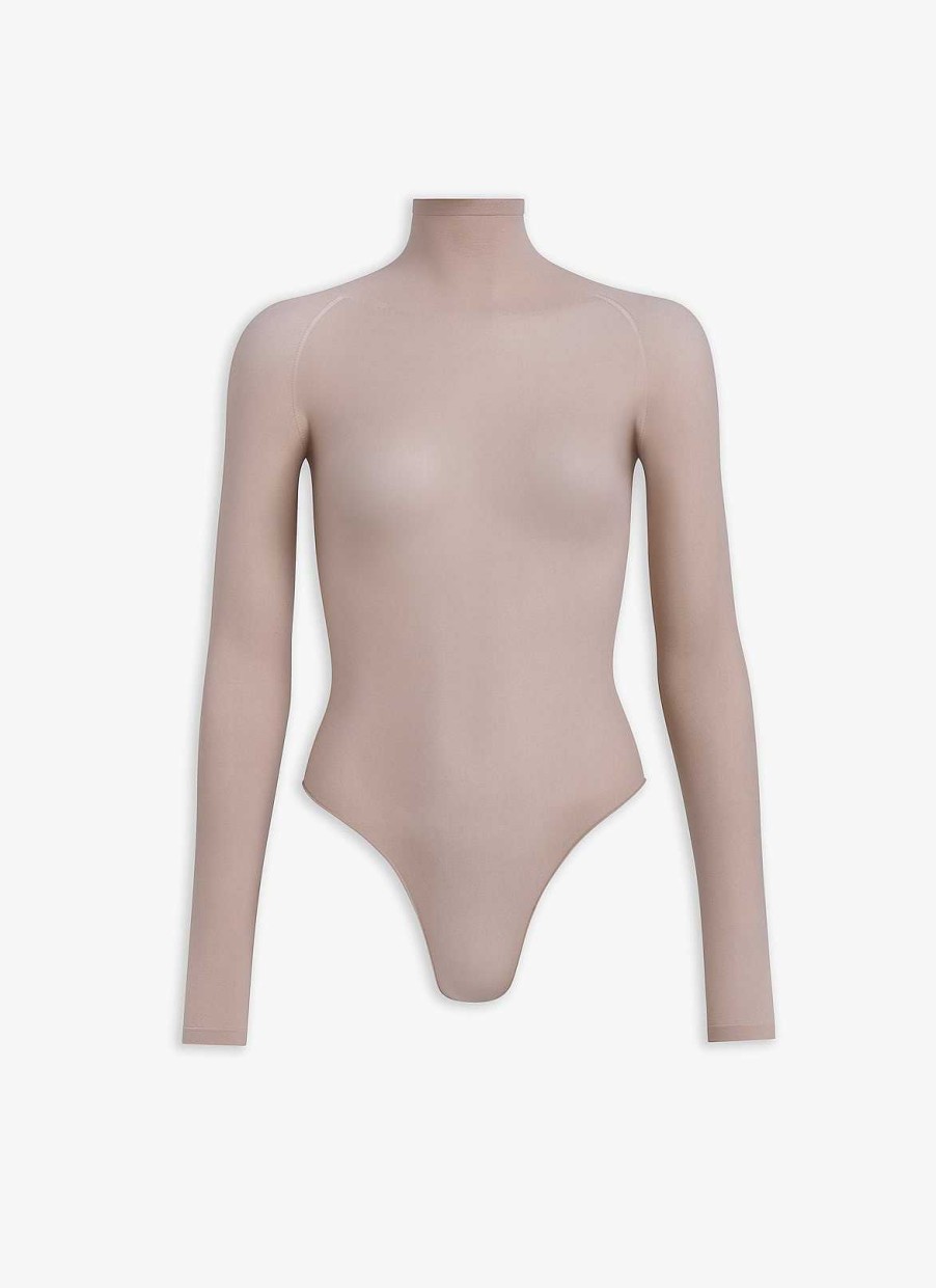 Klar Til-At Baere Alaïa | Anden Skin Strikket Bodysuit