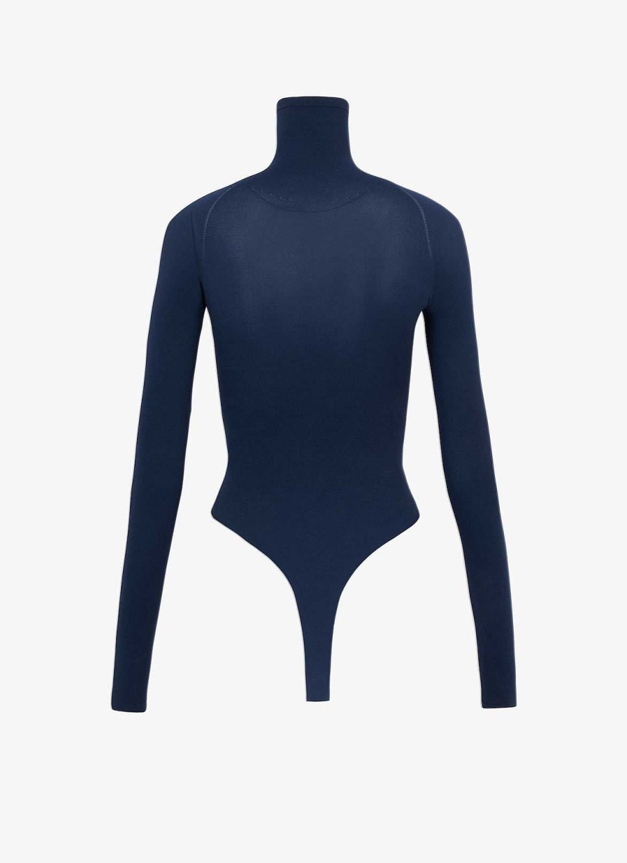 Klar Til-At Baere Alaïa | Anden Skin Strikket Bodysuit