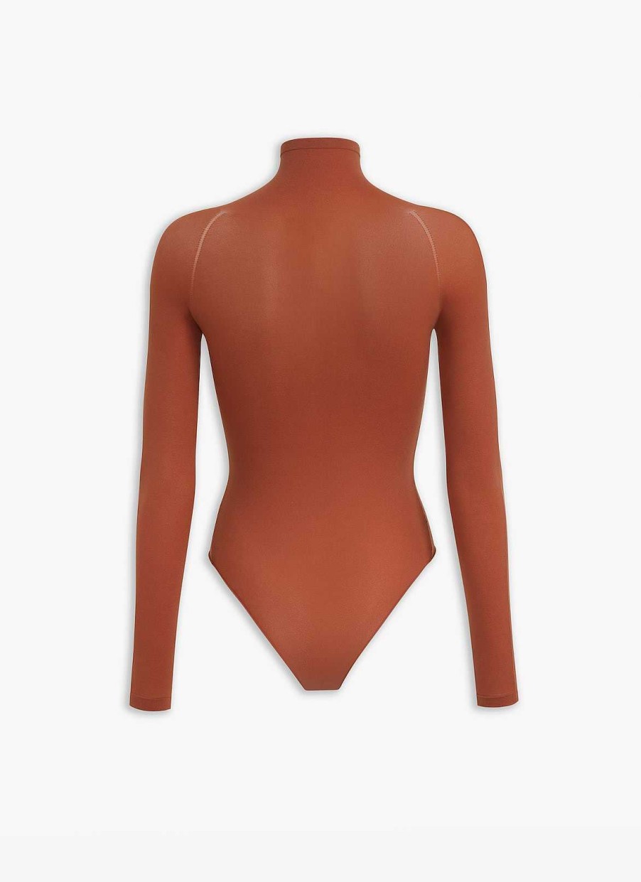 Klar Til-At Baere Alaïa | Anden Skin Strikket Bodysuit